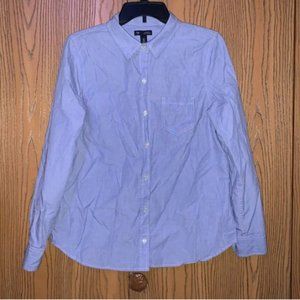Boyfriend Fit Striped Button Down Shirt